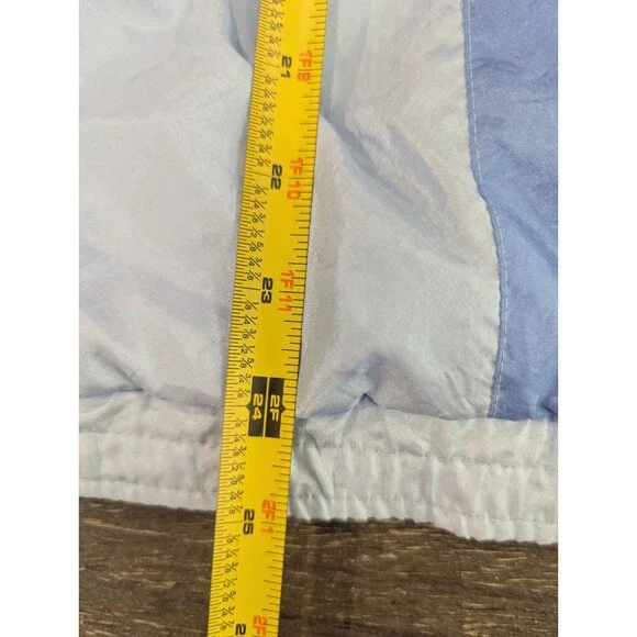 Vintage 1990s Y2K Lavon All Over Print Windbreaker Blue Zip Up L - Picture 3 of 6